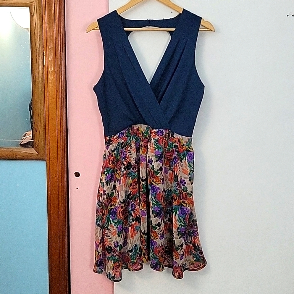 Anthropologie open back dress